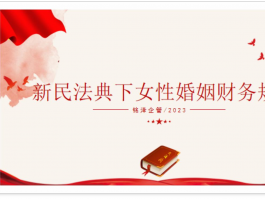 《新民法典下女性婚姻财务规划》